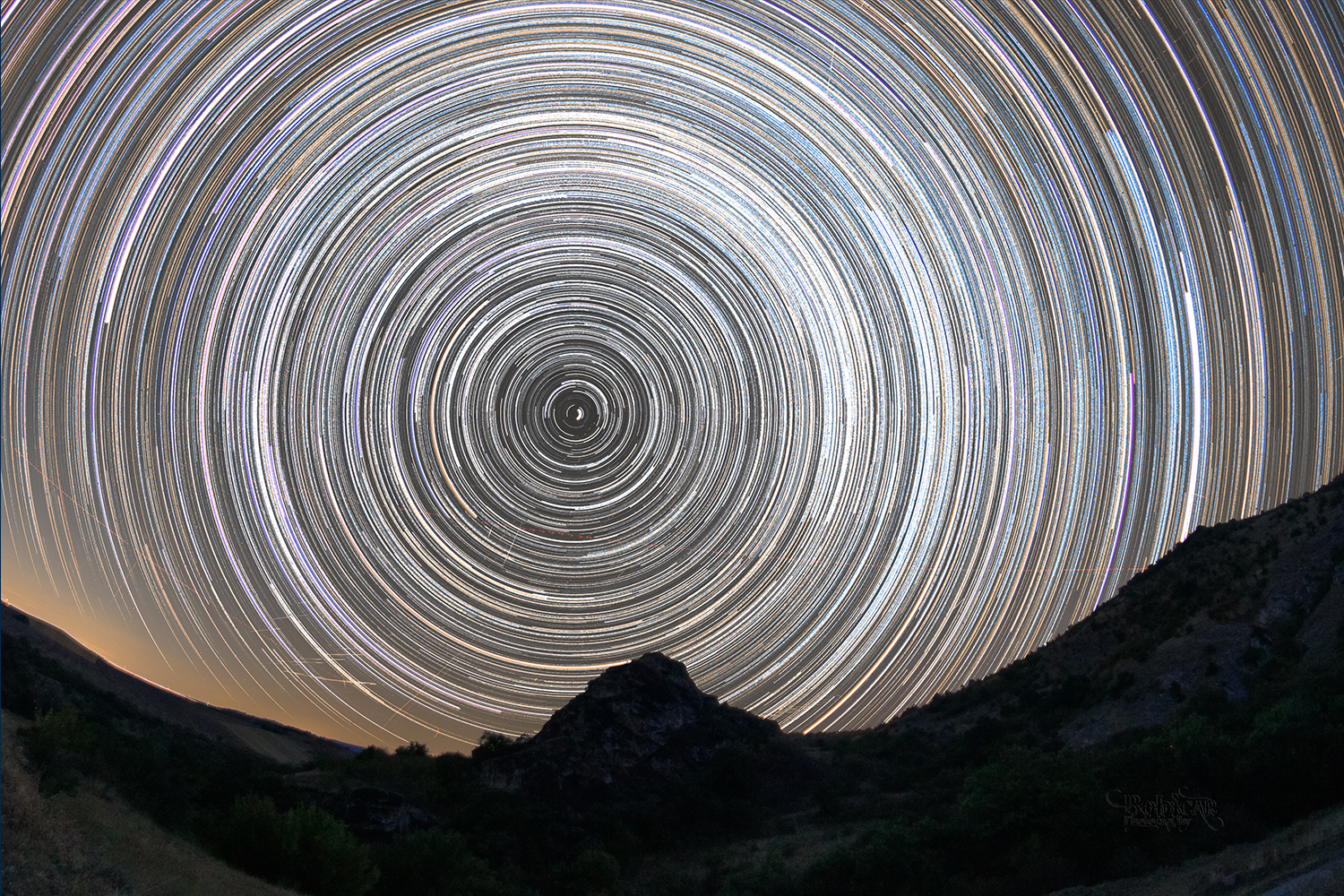 8 Hours Star Trails Over Cocev Kamen